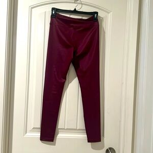 Garbe luxe burgundy leggings size XS NWOT